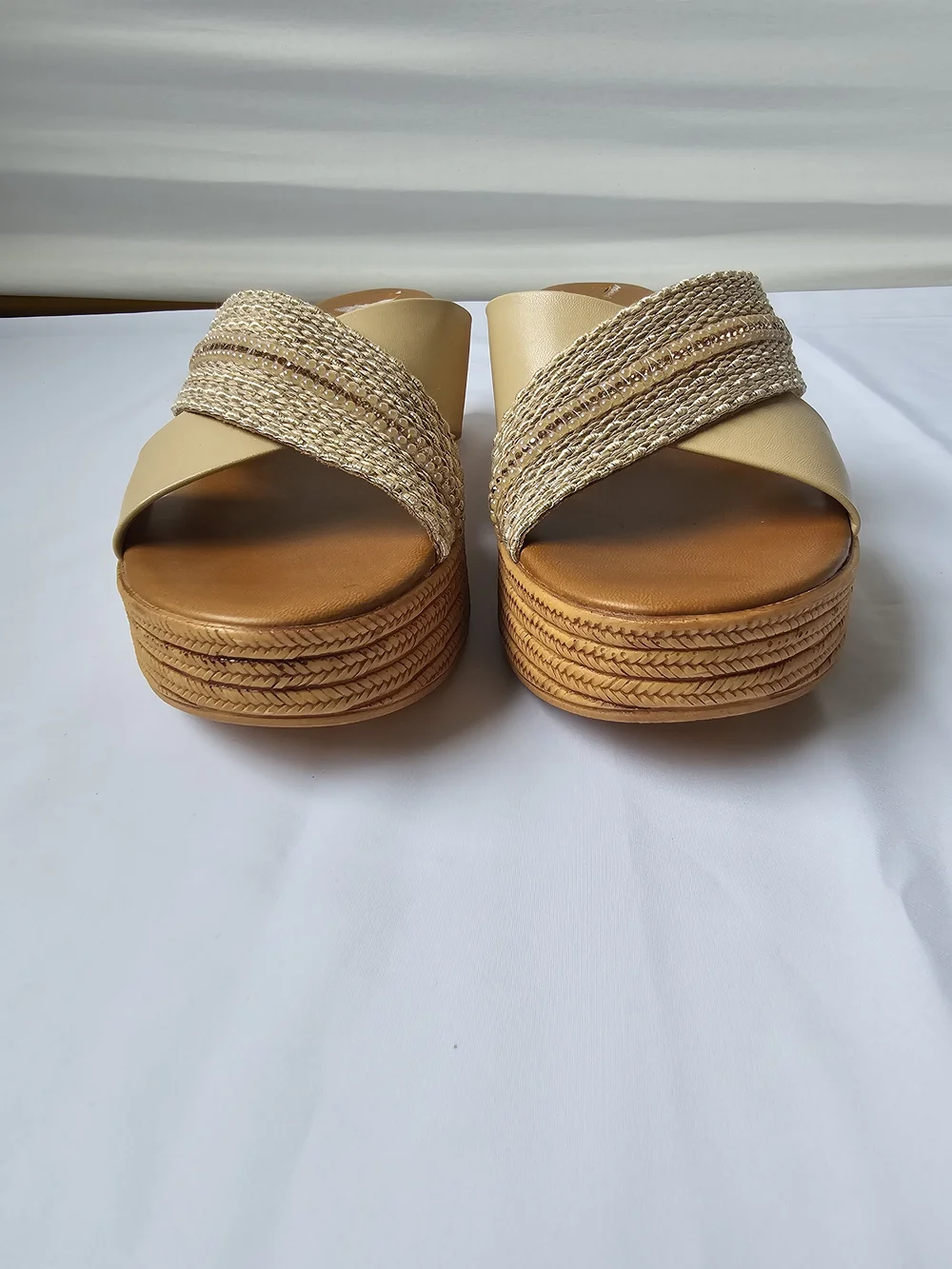 Toscanella Italy Platform Wedge Sandals - Size 7